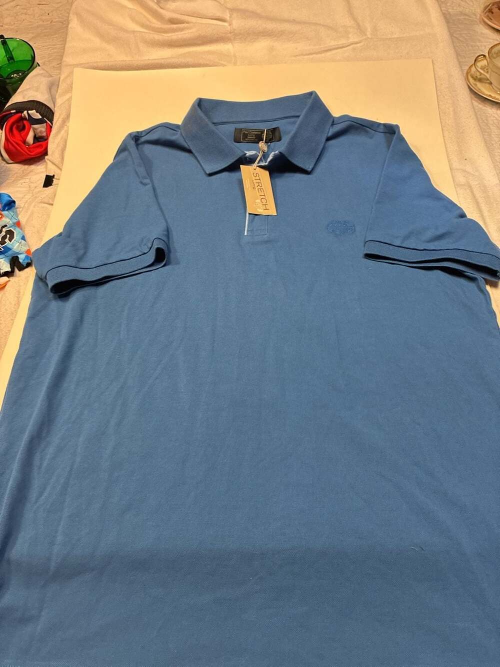 Paul Costelloe Living SS Stretch Polo Shirt
